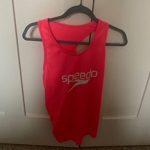 Neon Pink Speedo Cover Up With Adjustable Back